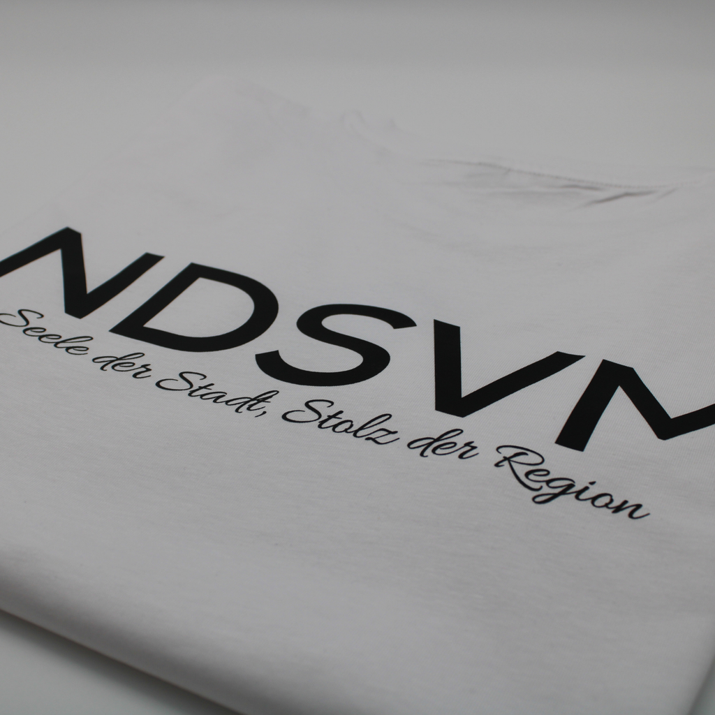 T-Shirt Kursiv Seele der Stadt White
