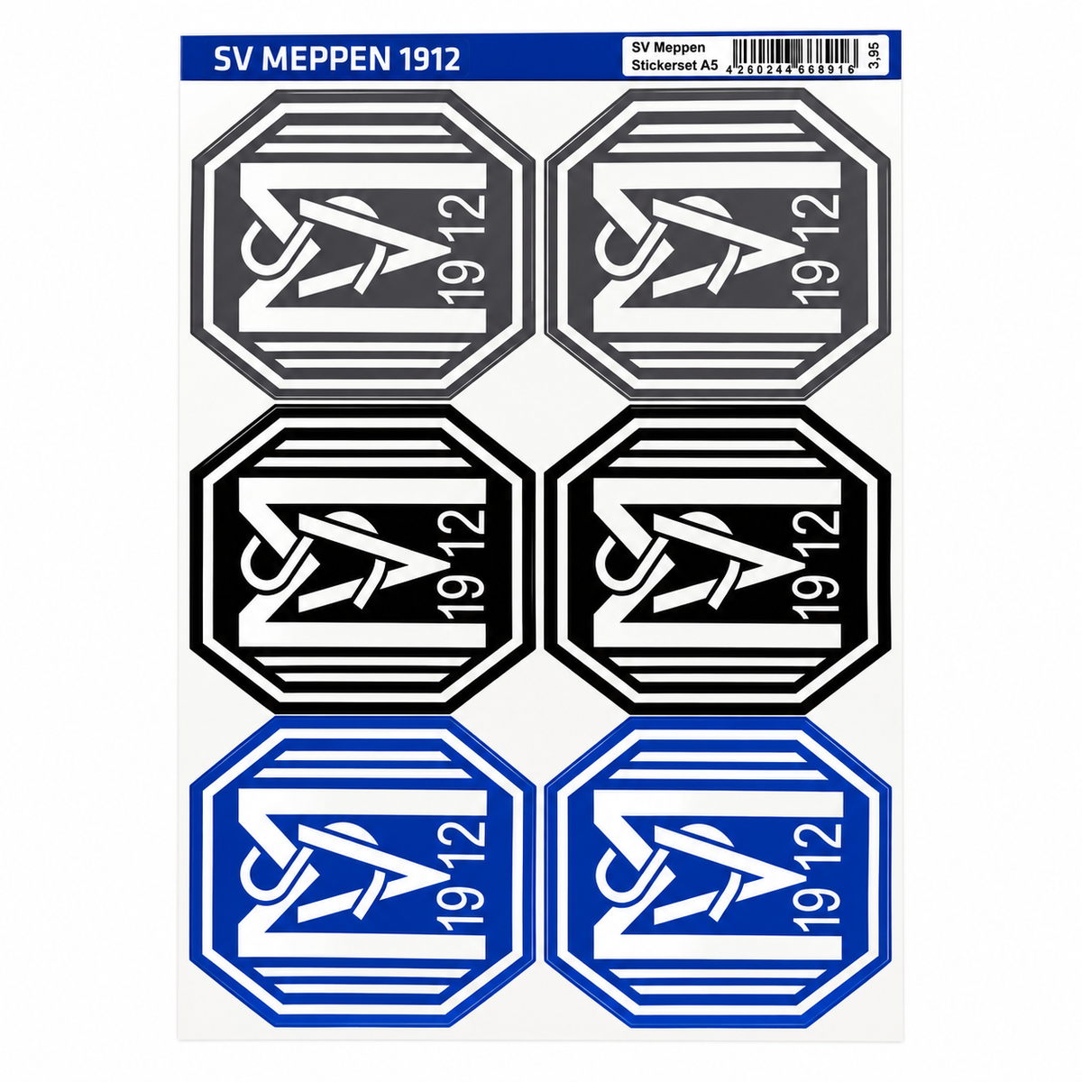 SV Meppen Stickerset A5